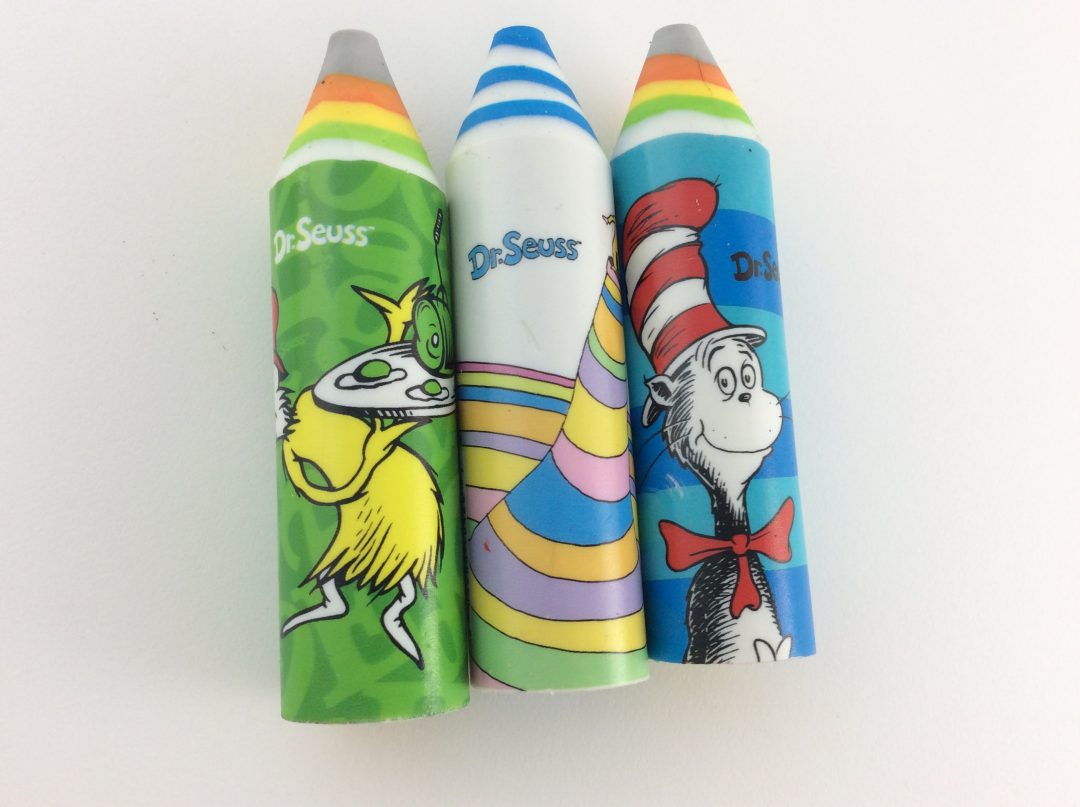 Geddes Dr. Seuss Erasers | Eraser Collector.com