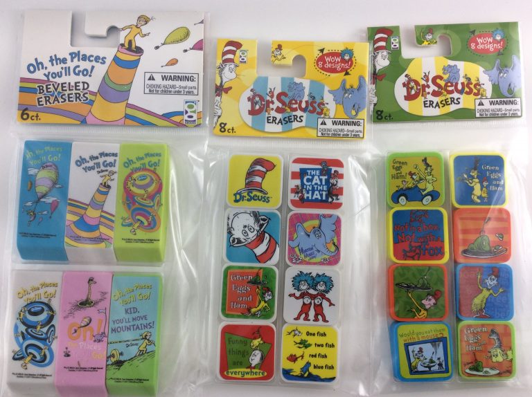 Geddes Dr. Seuss Erasers | Eraser Collector.com